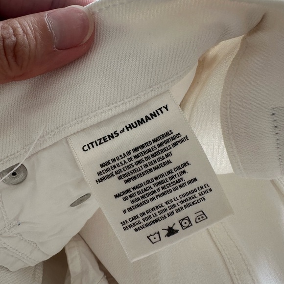 Citizens of Humanity white denim pants size 27 - Picture 6 of 10